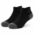 Calzini sportivi alla caviglia 43-46 in tessuto a maglia nero/grigio - traspiranti e aderenti