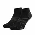 Calzini sportivi alla caviglia 43-46 in maglia neri e grigio scuro