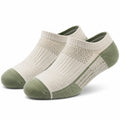 Calzini alla caviglia 39-42 in tessuto a maglia beige e verde traspiranti