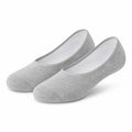 Calzini fantasmino 43-46 in tessuto a maglia grigio - stile minimal per uso quotidiano