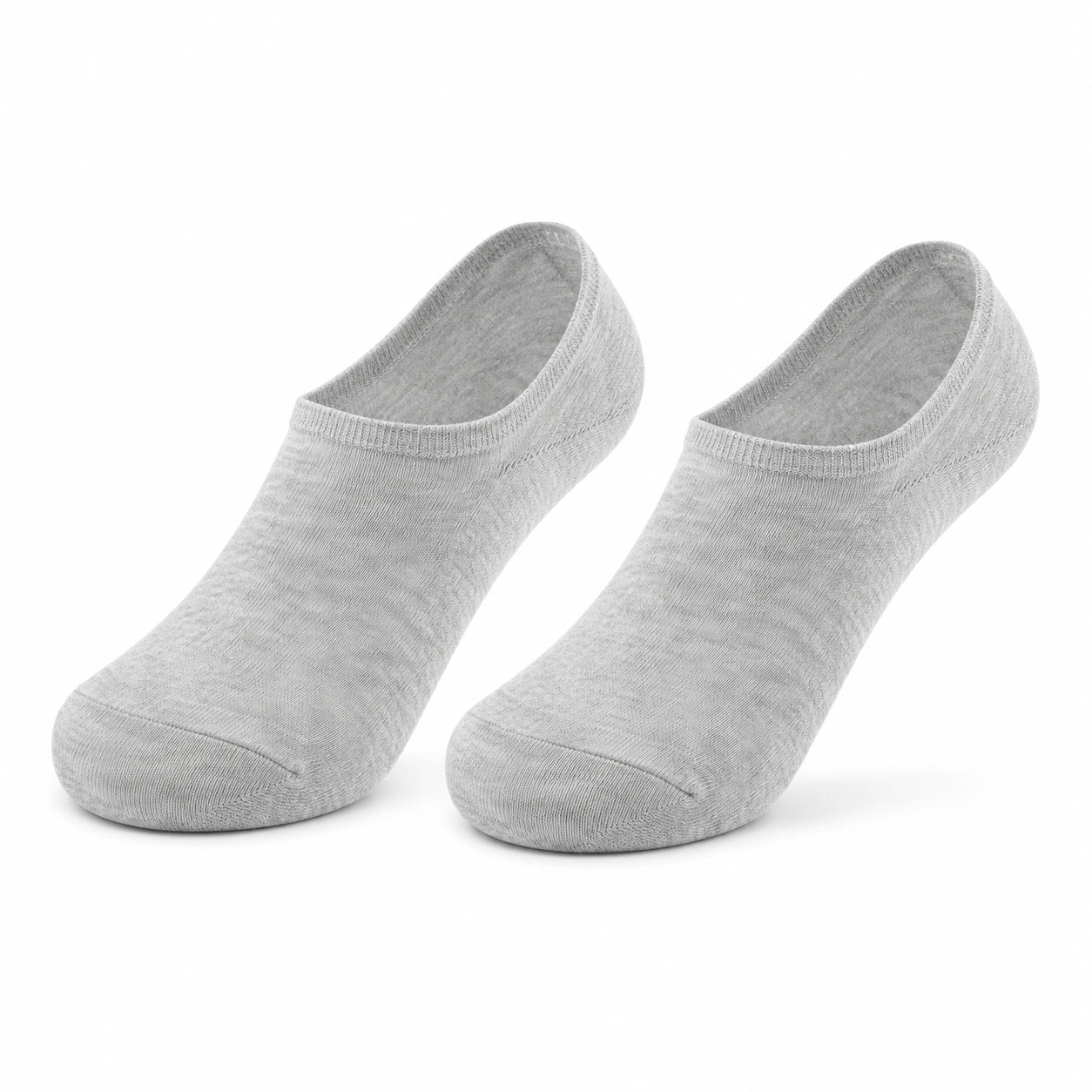 Calzini fantasmino 35-38 in tessuto a maglia grigio chiaro - uso quotidiano