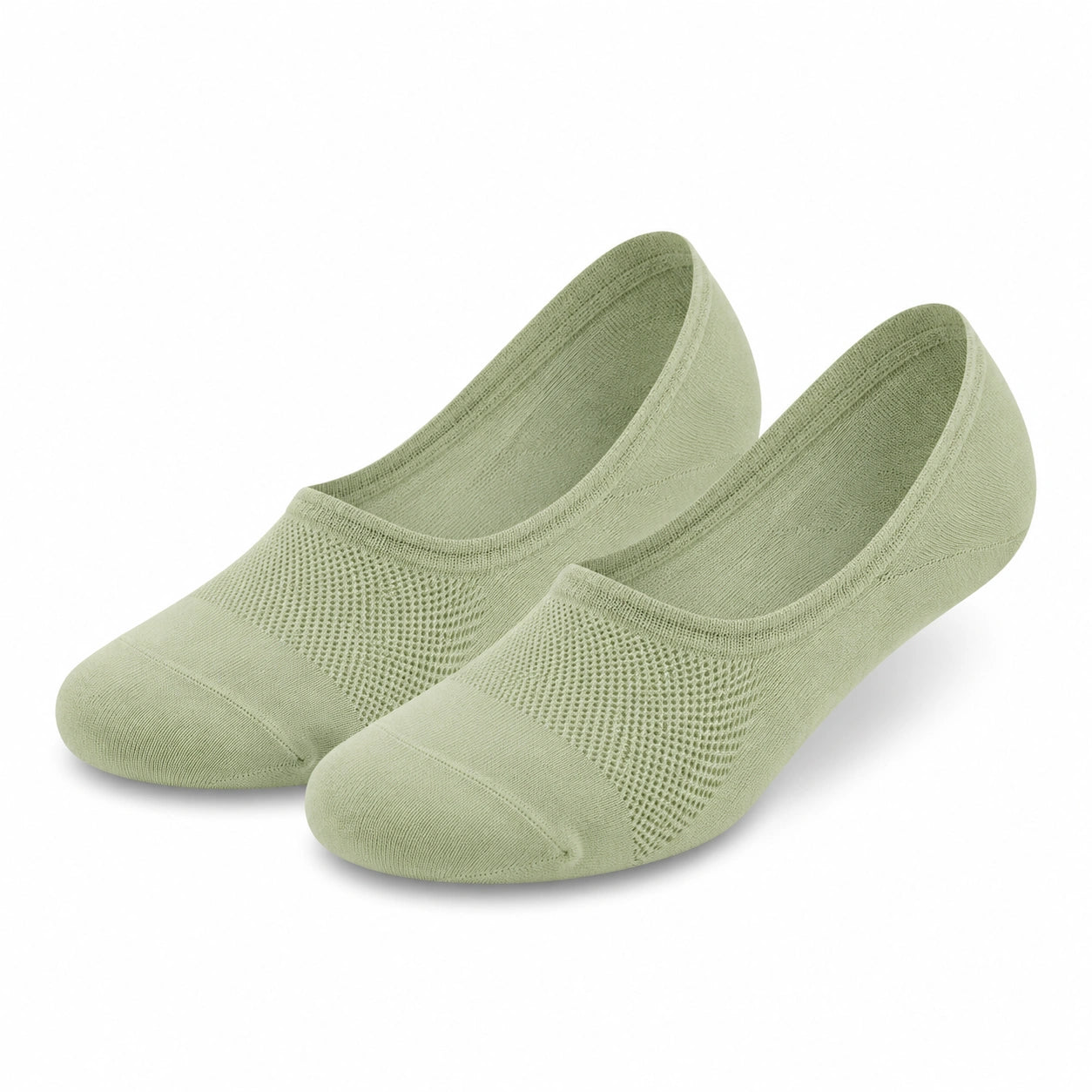 Calzini fantasmino 39-42 in maglia verde salvia traspiranti per uso quotidiano